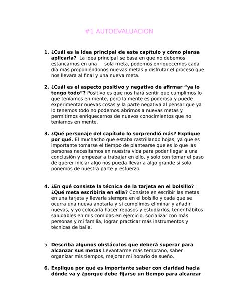 1 Autoevaluacion Desarrollo Humano 1 AUTOEVALUACION Cuál es la idea