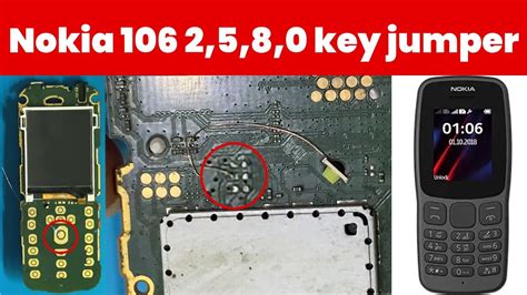 Nokia 106 TA 1114 2 5 8 0 Keypad Not Working Jumper Ways Solution