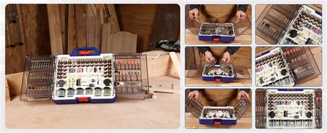 WORKPRO Coffret De 476 Accessoires D Outils Rotatifs Universels Kit D