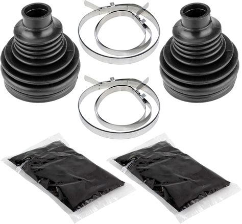 Caltric Rear Axle Inner And Outer Cv Boot Kits Compatible With Polaris Ranger Crew