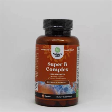 Vitamina B Complex Super Complejo B Pastillas Alta Potencia En Venta En