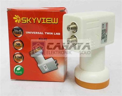 Jual Skyview Lnb Ku Band Dual Offset Chinasat Ninmedia Fta