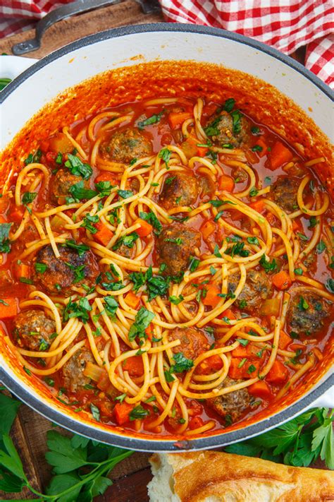 Spaghetti And Meatball Soup Recipe On Closet Cooking