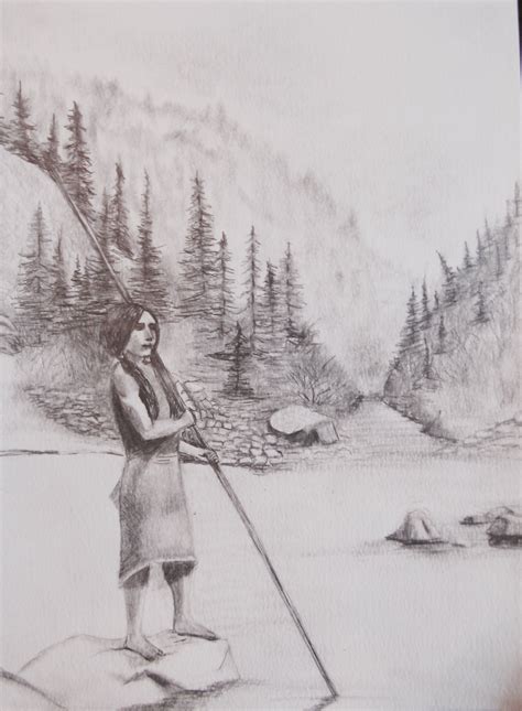 Pin By Brenda Power On Native American Pencil Drawing All Original By