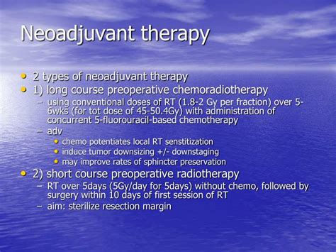 Ppt Neoadjuvant Therapy For Rectal Cancer Powerpoint Presentation