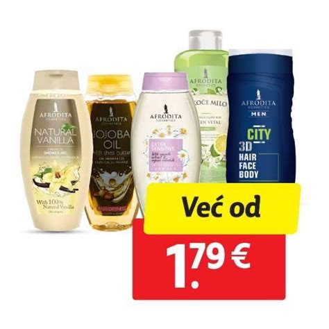 Šampon gel ili sapun odabrani proizvodi Afrodita Plodine Akcija