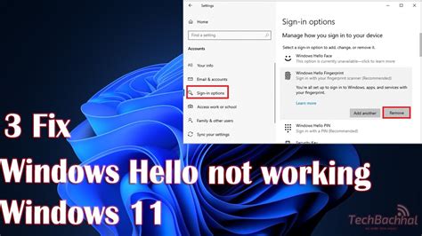 Fix Windows Hello Not Working On Windows 11 YouTube