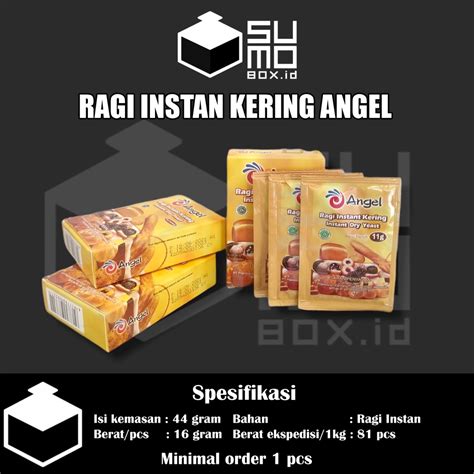 Jual Ragi Instan Angel Sachet 11gr Yeast Kering Pengembang Adonan