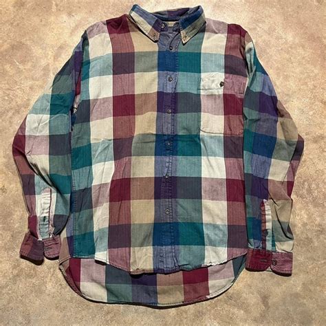 Vintage Vintage 2000s Roundtree Yorke Plaid Flannel Shirt Grailed