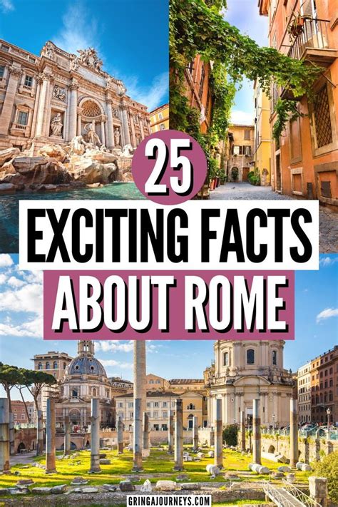 Interesting Facts About Rome Modern Ancient Rome Fun Facts