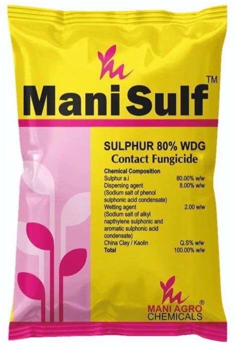 Fungicide Sulphur Wdg Manisulf Packaging Type Bag Packaging Size