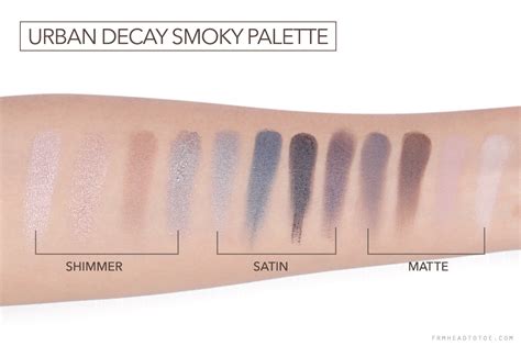 Review Swatches Urban Decay Naked Smoky Palette From Head To Toe