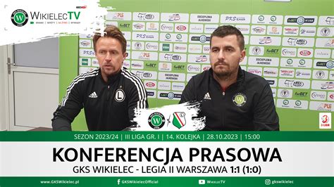 WikielecTV Konferencja prasowa po meczu z Legią II Warszawa GKS