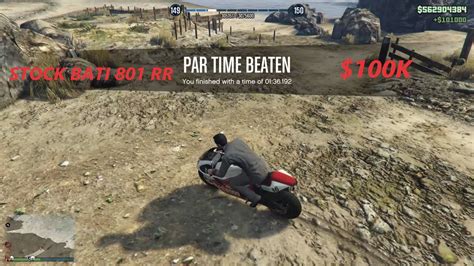 Gta Online Time Trial With Stock Bati Rr Elysian Island Youtube