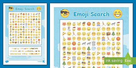 😊 Emoji-Search Activity (teacher made) - Twinkl