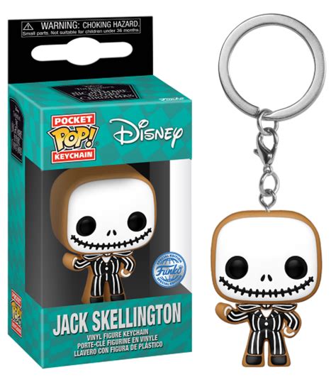 NBX Pocket Pop Keychains Jack Skellington Gingerbread ShopForGeek