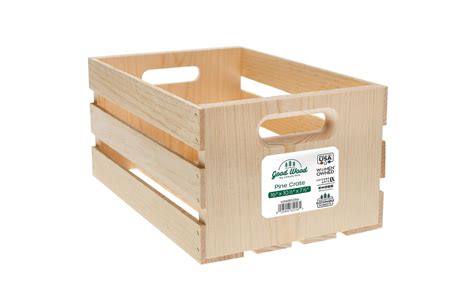 Good Wood By Leisure Arts Wooden Crate Wood Crate Unfinished Wood