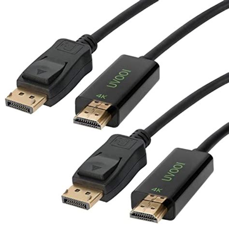 Displayport To Hdmi Cable 4k 6 Feet Uvooi Uni Directional Uhd