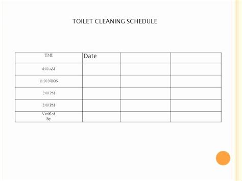 Bathroom Cleaning Schedule Template New toileting Plan Template toilet ...