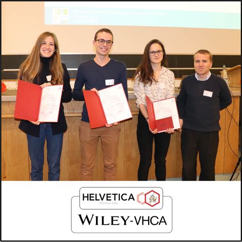 Swiss Chemical Society Best Poster Prize Winners At The Th Swiss