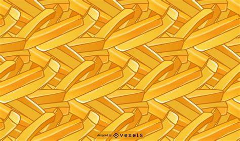 French Fries Illustration Pattern Vector Download