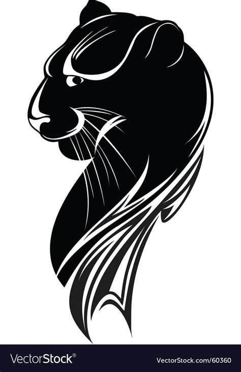 Black panther Royalty Free Vector Image - VectorStock