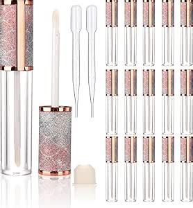 Amazon COSIDEA 15pcs Round Empty 5ml 0 17oz Lip Gloss Tubes With