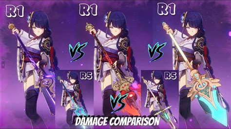 C0 Raiden Shogun Weapon Engulfing R1 Vs Homa R1 Vs Skyward R1 Vs