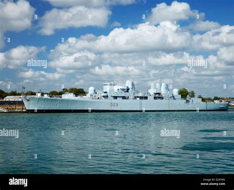 Hms Bristol D23 A Type 82 Destroyer At Whale Island Portsmouth