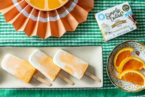 Try Our Simply Delish Orange Creamsicle Pudding Pops Recipe