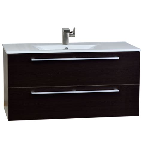 Buy Caen 40 Wall Mount Modern Bathroom Vanity Set Espresso Optional