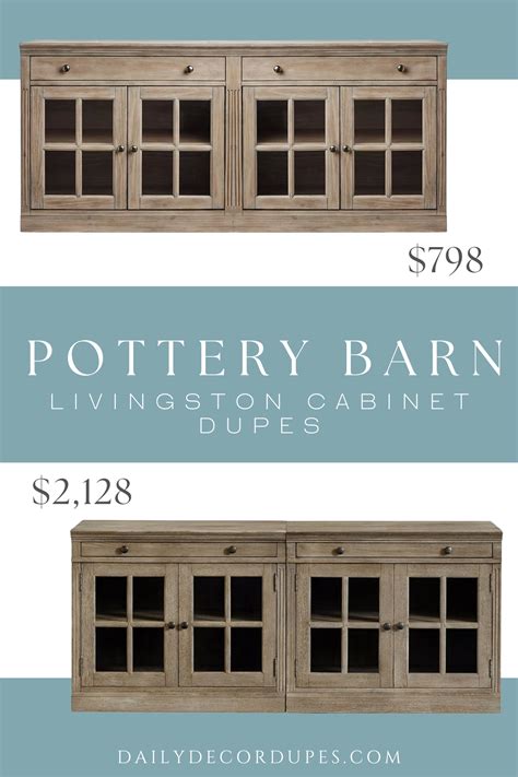 Pottery Barn Livingston Cabinet Dupe - Interior Design for Beginners