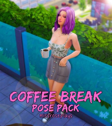 Coffee Break Pose Pack Missroseplays In Coffee Break Poses