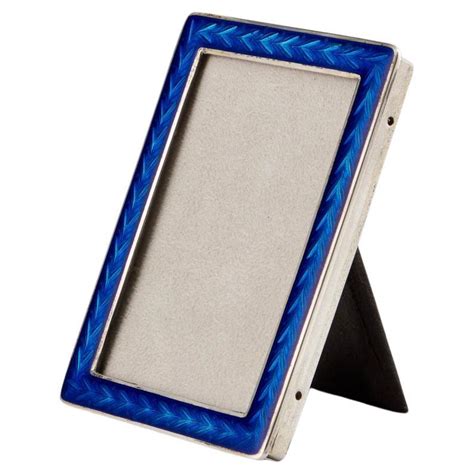 Th C Sterling Silver Guilloche Enamel Photo Frame David Andersen