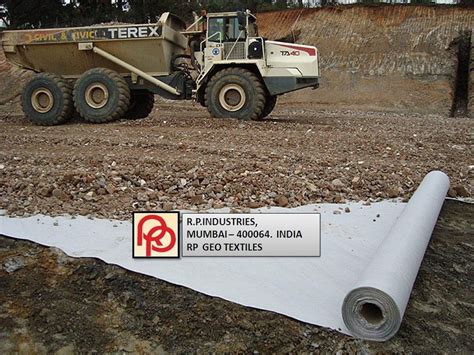 Polyester And Pp Non Woven Geotextile For Roads Thickness 0 8 Mm To