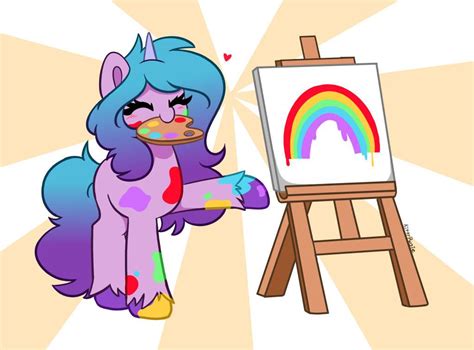 Izzy Painted A Rainbow For You By Itskittyrosie On Deviantart