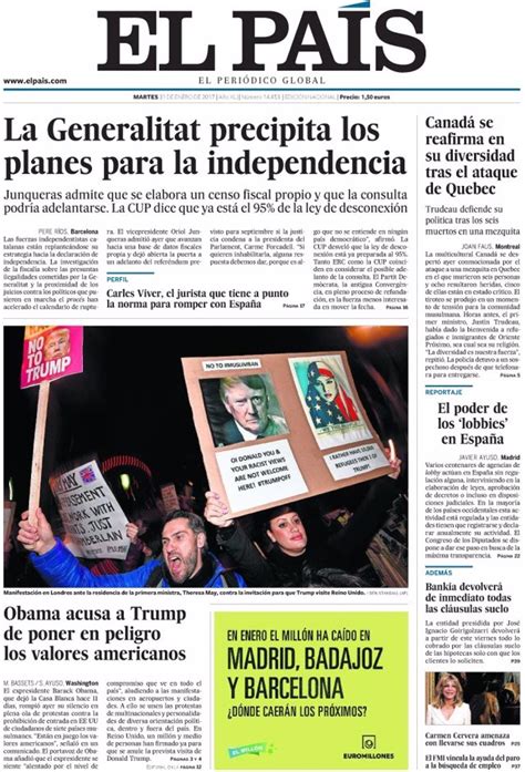 Las Portadas De Los Periódicos De Hoy Martes 31 De Enero De 2017