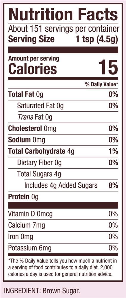 28 Brown Sugar Nutrition Label - Labels Ideas For You