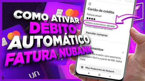 Ative Agora Função Débito Automático Na Nubank Youtube