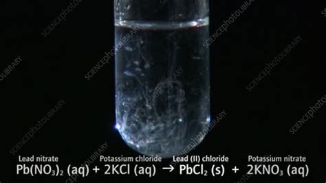 Lead II chloride precipitate - Stock Video Clip - K005/6804 - Science ...