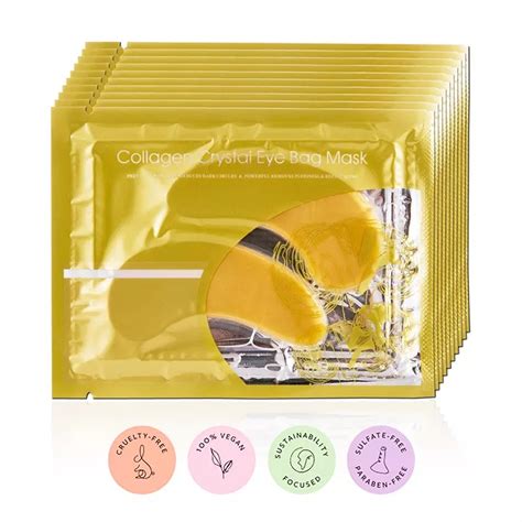 Crystal Collagen 24k Gold Eye Mask Gel Anti Aging Dark Circles Acne