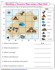 Worksheets Map Grid Reference