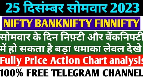 Nifty Prediction And Bank Nifty Analysis Monday 25 December 2023 Nifty