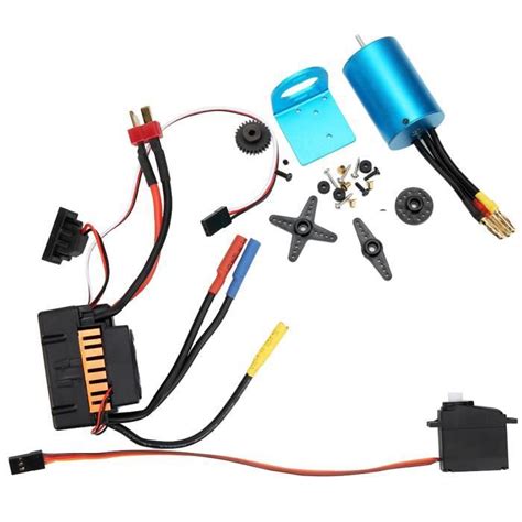 Fdit 540 Moteur Sans Balais 60A ESC 1 Kit 540 Moteur Brushless 60A ESC