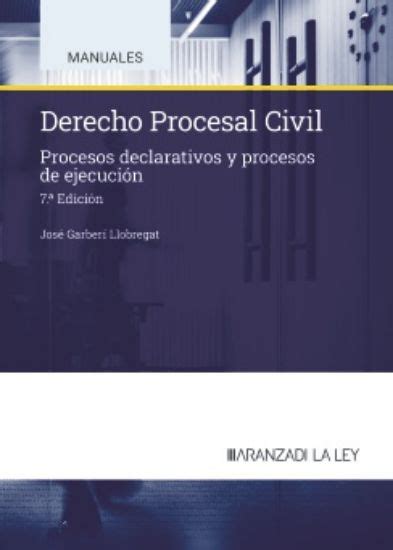 Libro Derecho procesal civil 9788490907658 Garberí Llobregat José