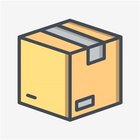 An Illustration Of A Yellow And Gray Box