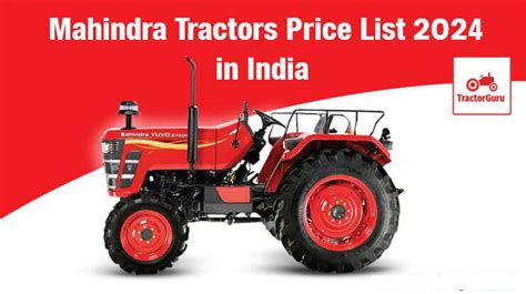 Mahindra Tractors Price List In India Specifications Review