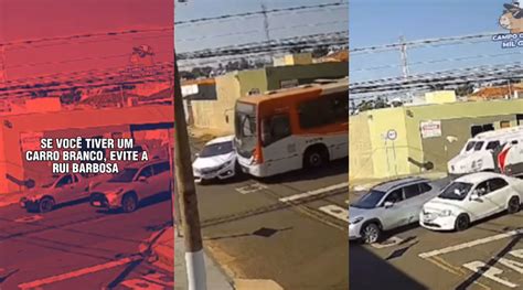 Cruzamento vira meme por acidentes entre carros brancos e ônibus na Rui