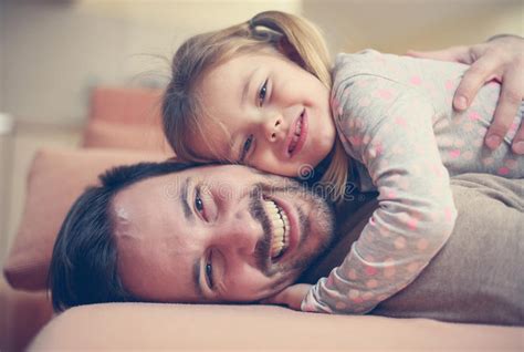 Father Spending Time With His Daughter Stock Photo Image Of Excited