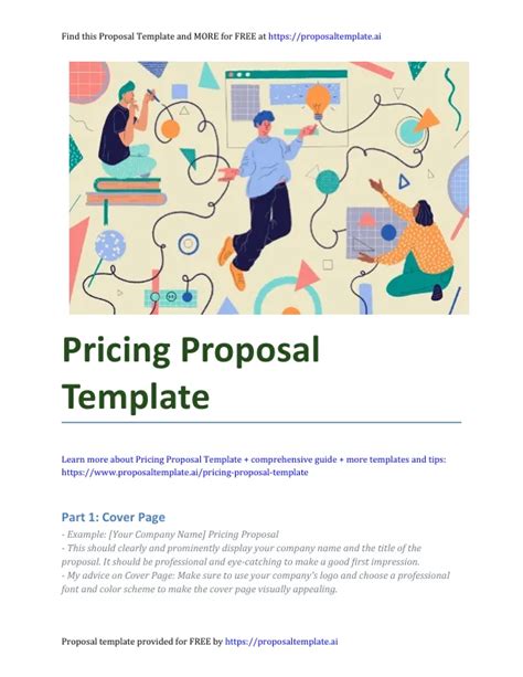 Pricing Proposal Template A Comprehensive Guide Free Template